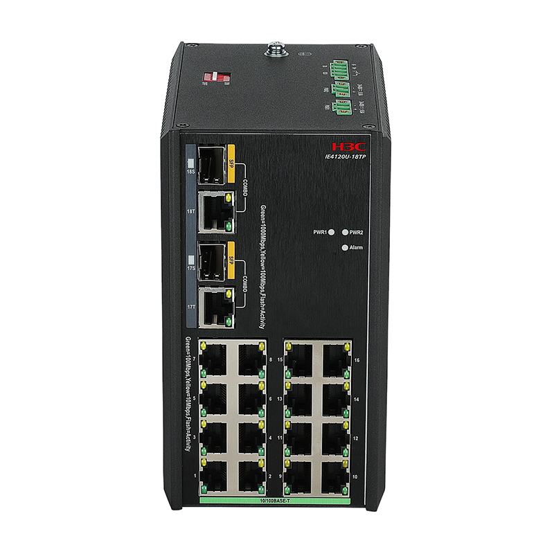 H3C IE4120U-18TP 16个电口+2个上行光口无管理工业交换机